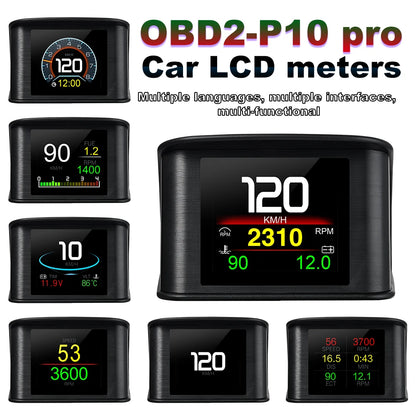 OBD2 Digital Speedometer P10 PRO Head Up Display Smart Car Computer