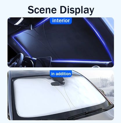 Car Windshield Sunshade Umbrella - UV Reflection Foldable Parasol