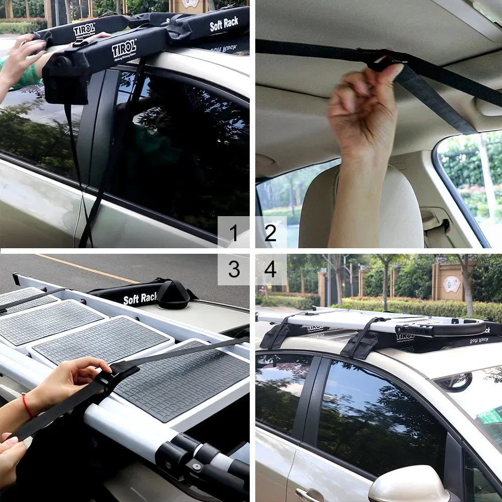 Foldable Roof Luggage Rack - Universal Soft Rack for Outdoor Camping
