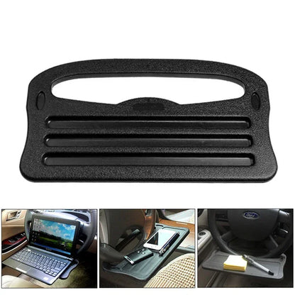 Portable Car Dining Table Steering Wheel Tray - Large Black