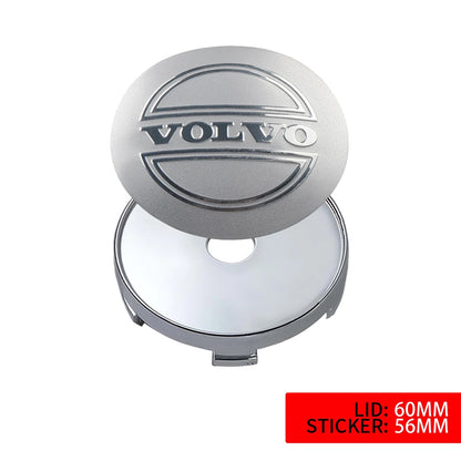 Volvo Wheel Center Stickers 56mm - Hub Cap Decals for R-Design Models