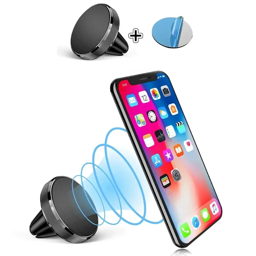 Magnetic Car Phone Holder - Air Vent Mount for iPhone Samsung GPS