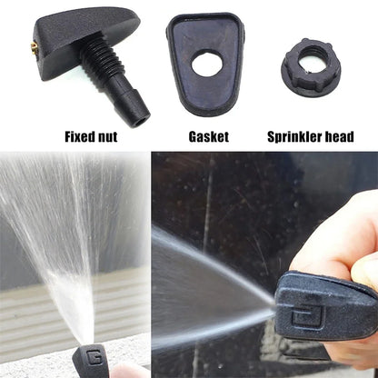Universal Car Windshield Wiper Nozzle Kit - 2 Piece Sprayer Set
