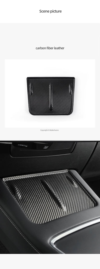 Tesla Model Y Model 3 Carbon Console - Wireless Charging Pad