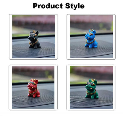 Resin Bully Dog Car Interior Decoration - Center Console Ornament
