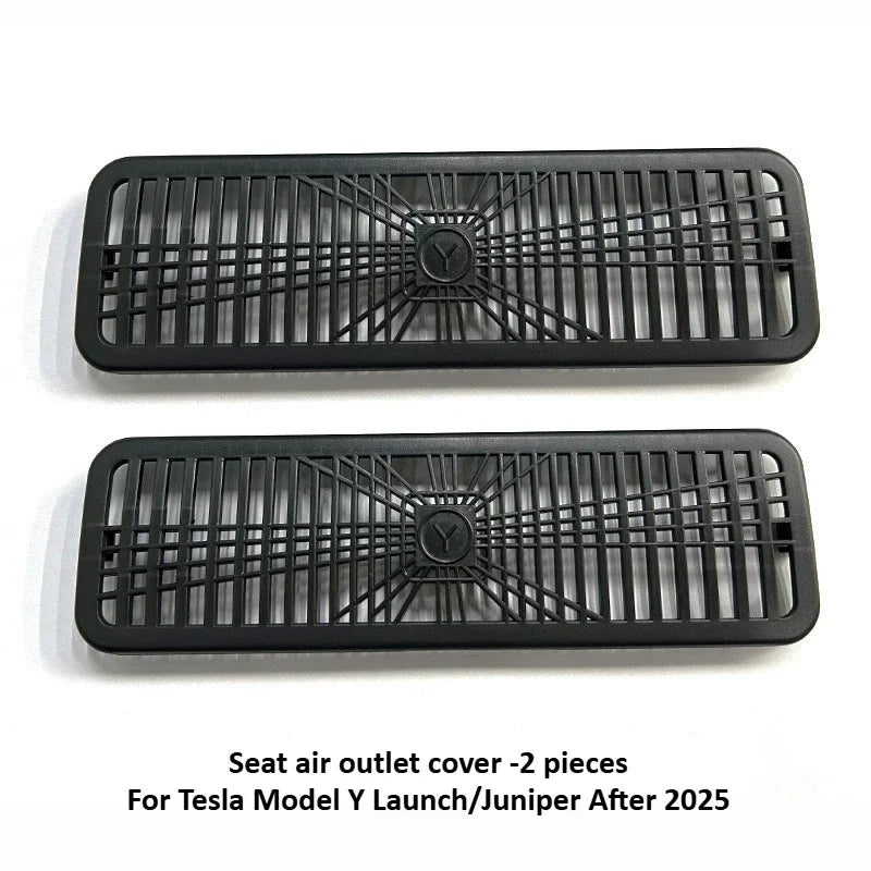 Tesla Model Y Juniper 2025+ Rear Air Conditioning Outlet Mesh Net - Under Seat AC Protection Cover