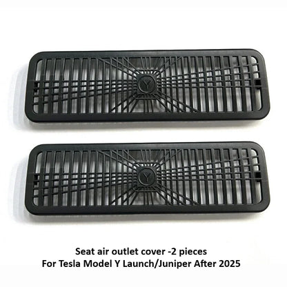 Tesla Model Y Juniper 2025+ Rear Air Conditioning Outlet Mesh Net - Under Seat AC Protection Cover