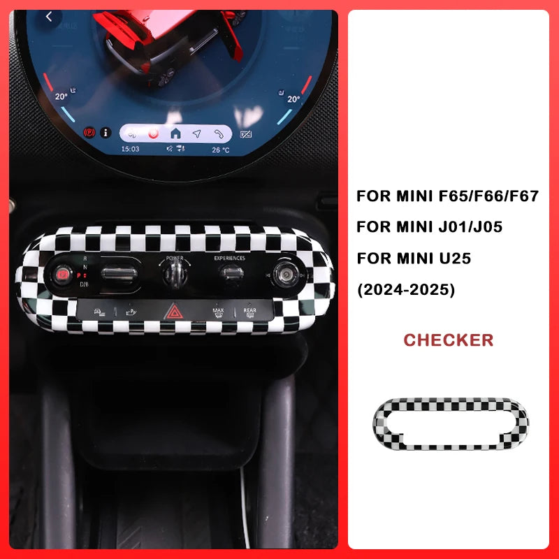 Car Central Control Button Frame Sticker - Mini Countryman 2024-2025