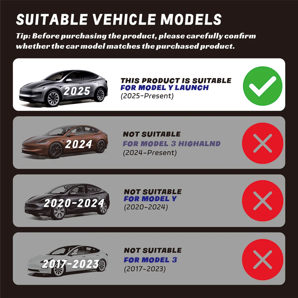 Tesla Model Y Juniper Door Lock Protection Cover - 2025 Launch TPE Shell