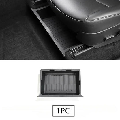 Tesla Model Y Under Seat Storage Box - Hidden Drawer Organizer 2021-2024