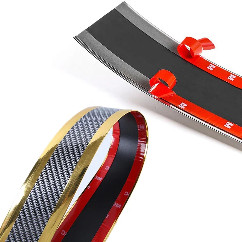 Car Door Sill Protector - Anti-Scratch Threshold Strip Carbon Fiber