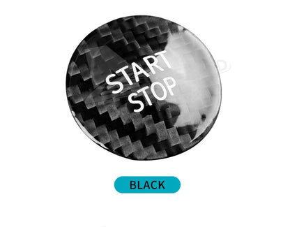 Carbon Fiber Engine Start Stop Button Cover for Renault Models