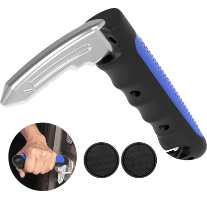 Car Door Assist Handle 2-in-1 - Multi-Function Window Breaker Support
