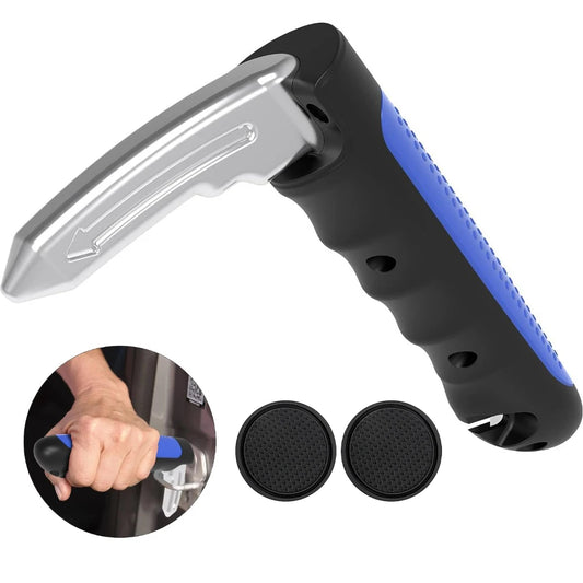 Car Door Assist Handle 2-in-1 - Multi-Function Window Breaker Support