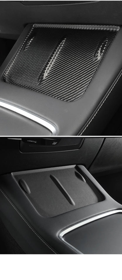 Tesla Model Y Model 3 Carbon Fiber Console - Wireless Charging