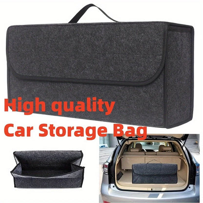Car Trunk Organizer - Anti-Slip Felt Cloth Storage Bag Compartment Boot Organizer