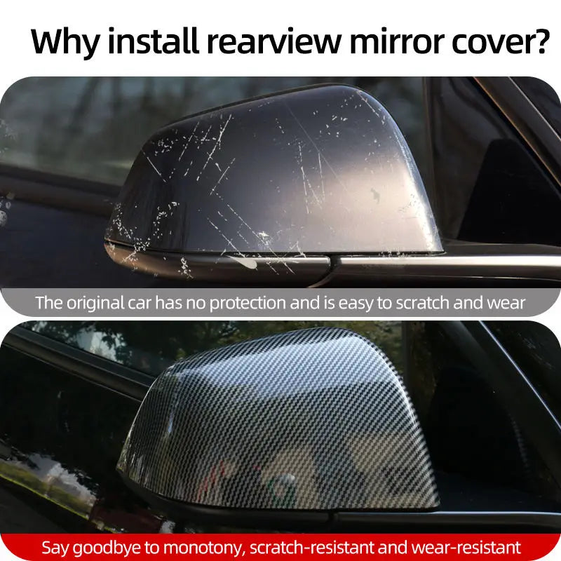 Tesla Model 3 Highland Carbon Fiber Mirror Covers - ABS