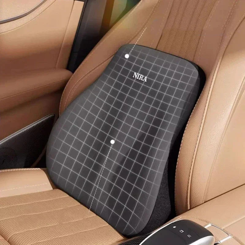 Memory Foam Car Headrest Lumbar Cushion - Universal Comfort Pillow