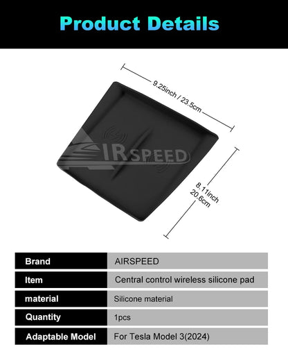 Tesla Model 3 Highland Wireless Charging Pad - Silicone Mat