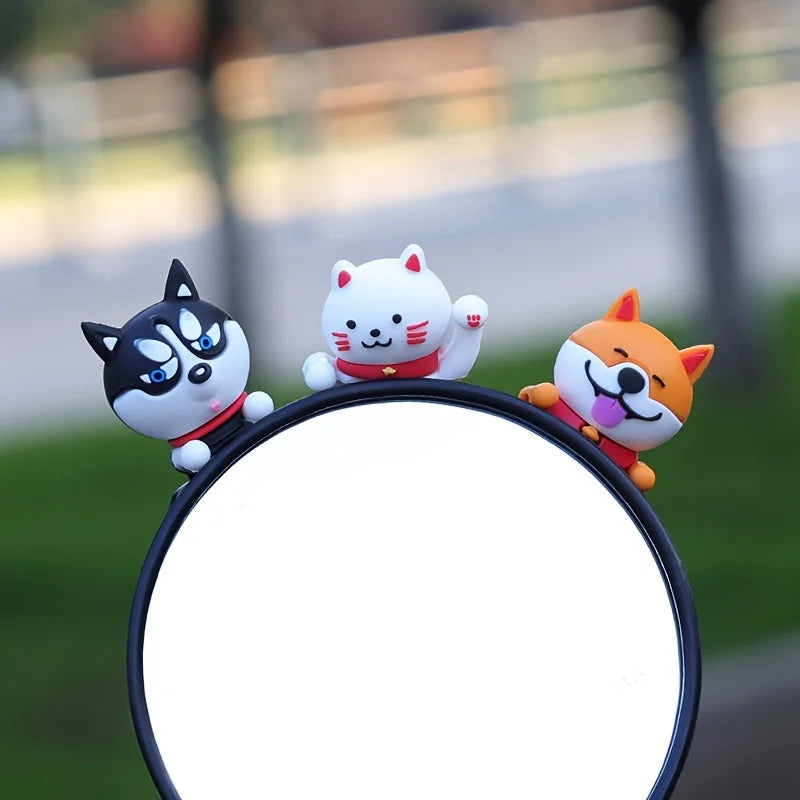Motorcycle Decorative Dolls & Car Dashboard Stickers - Lucky Cat Ornaments