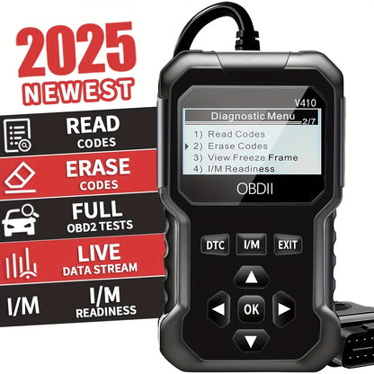 Car OBD2 Scanner Diagnostic Tool - Engine Fault Code Reader for 1996+ Vehicles