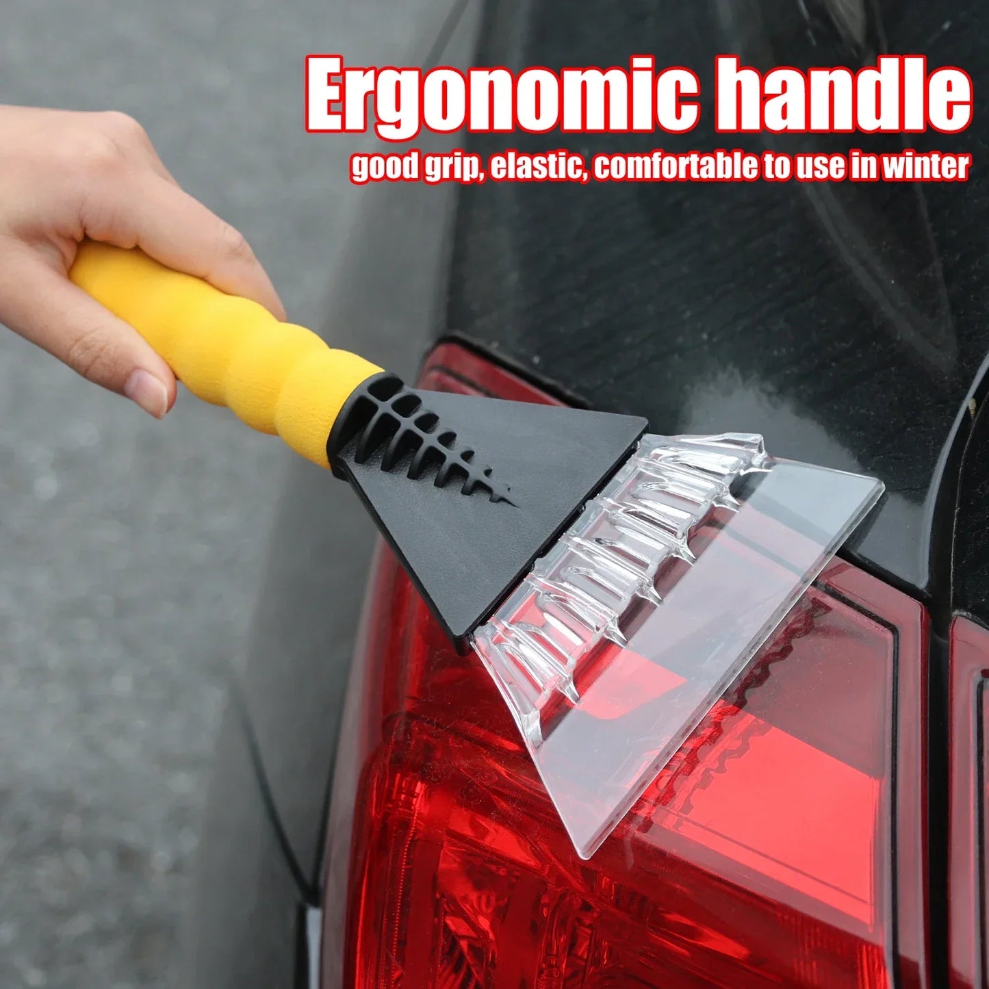 Car Ice Scraper Snow Remover - Windshield Ice Breaker Brush Tool