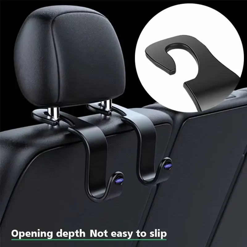 Ford Car Seat Hook - Universal Storage Hanger for Raptor Fiesta Focus Mondeo