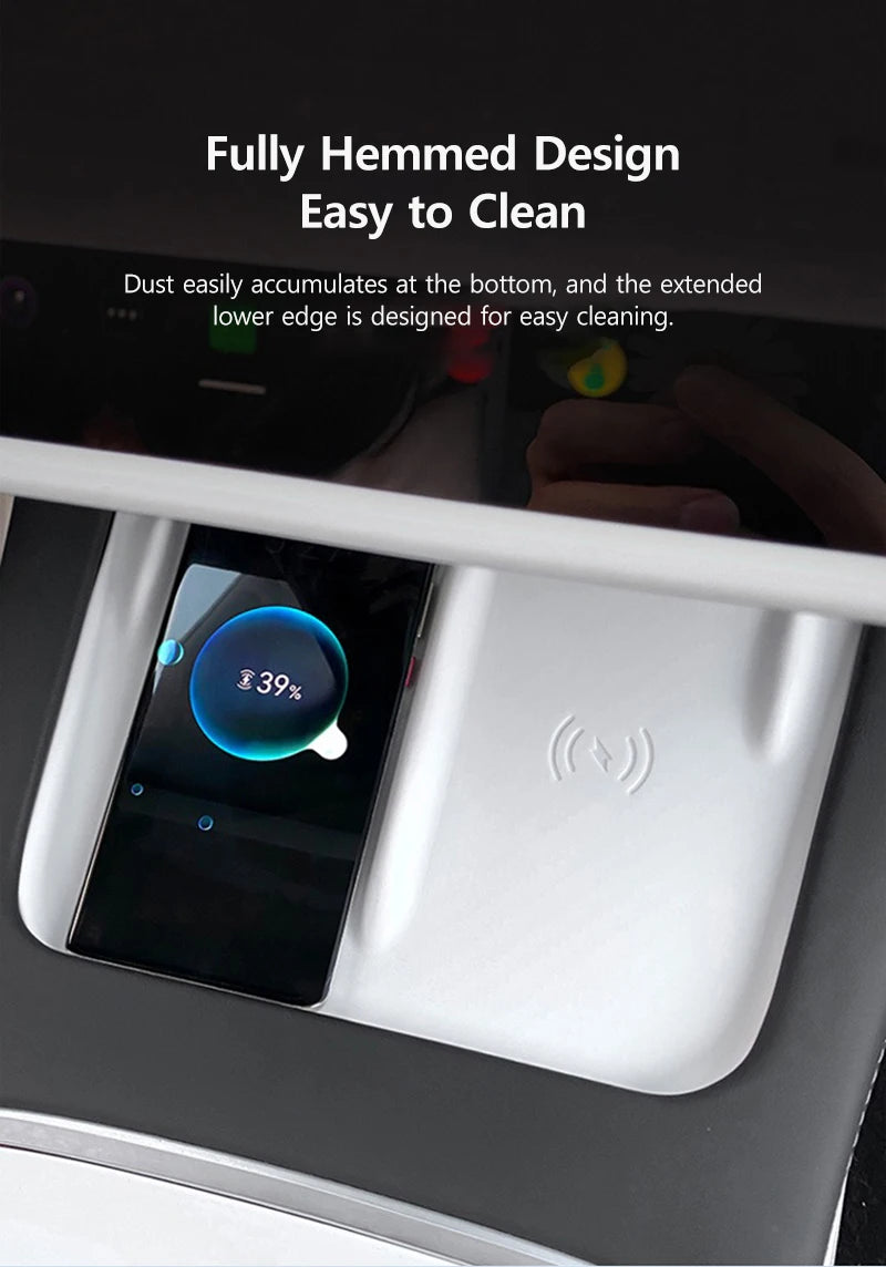 NovaAcc Silicone Wireless Charging Pad - Tesla Model 3 Y 2021-2023