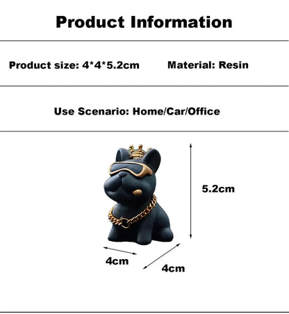 Resin Bully Dog Car Interior Decoration - Center Console Ornament