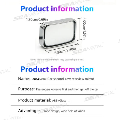 Car Convex Blind Spot Mirrors - Wide Angle 2pcs Set