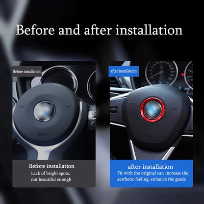 BMW Steering Wheel Circle Sticker - Car Styling Decoration Ring