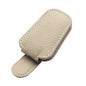 Premium Car Sunglasses Holder - Magnetic Sun Visor Clip with Leather Case for Eyeglasses & Cards