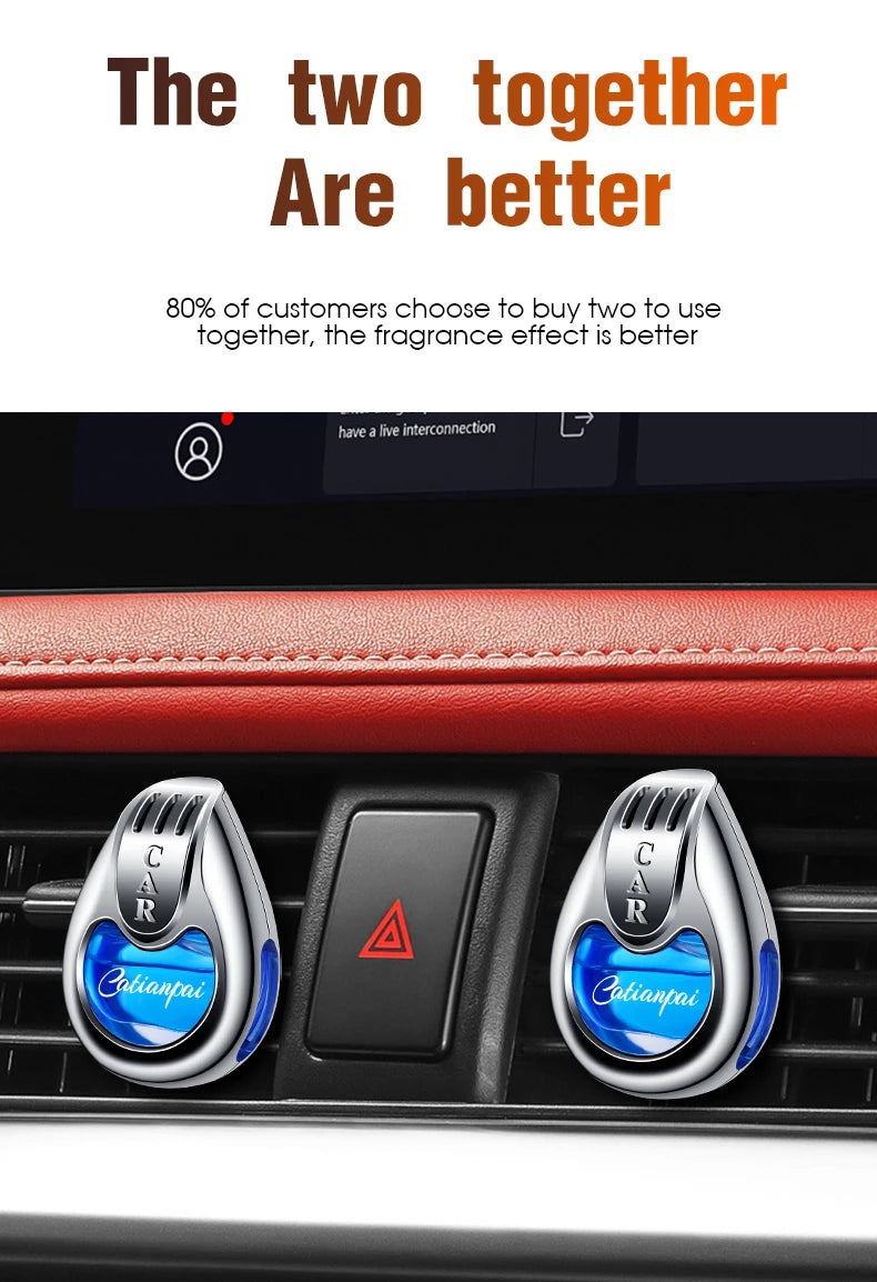 Car Air Freshener Vent Diffuser - Long-lasting Aromatherapy Pendant
