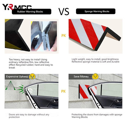 Garage Wall Protector 4PCS - Door Bumper Foam Parking Protection Stickers