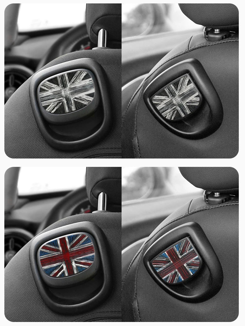 Mini Cooper Leather Rear Seat Handle Cover - R56 R55 F56 F57 Decal