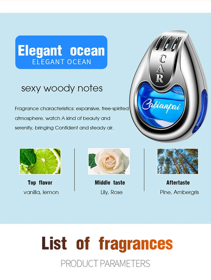 Car Air Freshener Vent Diffuser - Long-lasting Aromatherapy Pendant