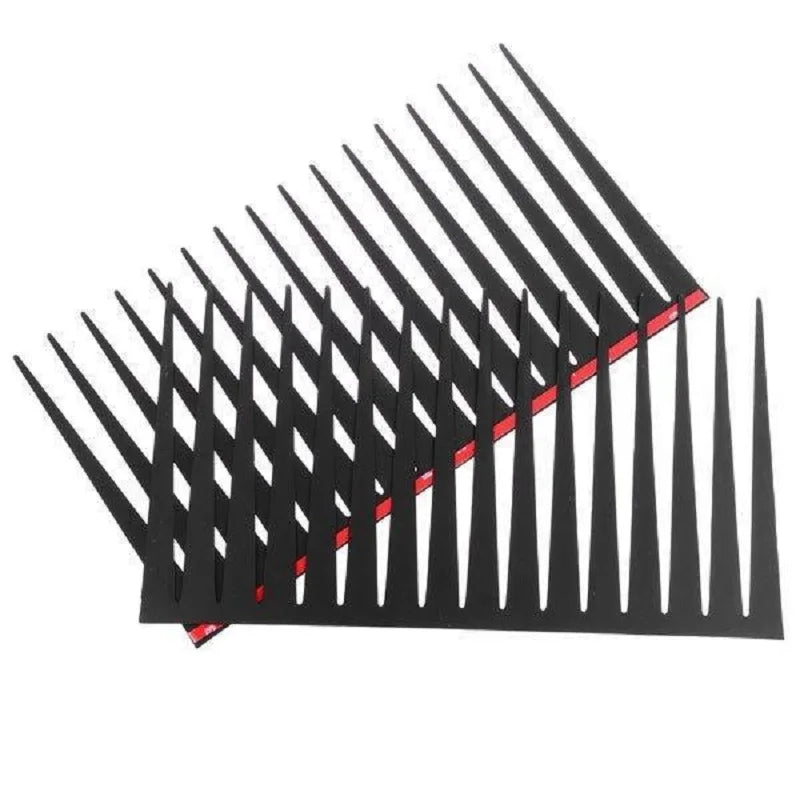 Car Headlight Eyelashes - 3D Black False Eyelash Stickers Decal