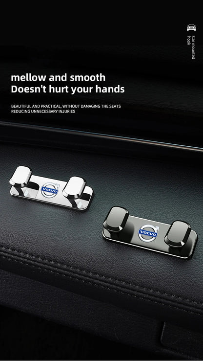 Volvo Car Interior Storage Hooks - Zinc Alloy Accessories for XC90 V90 V60