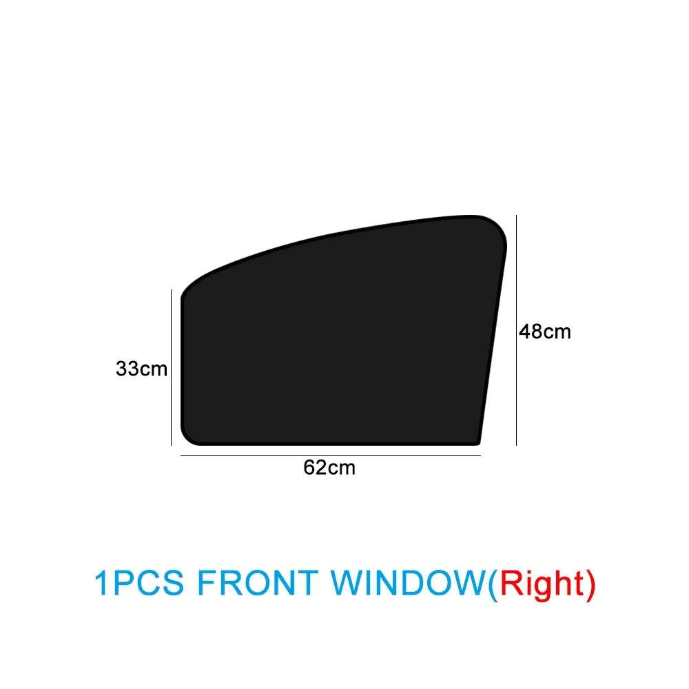 Magnetic Car Sunshade - UV Protection Window Curtains Double Sided