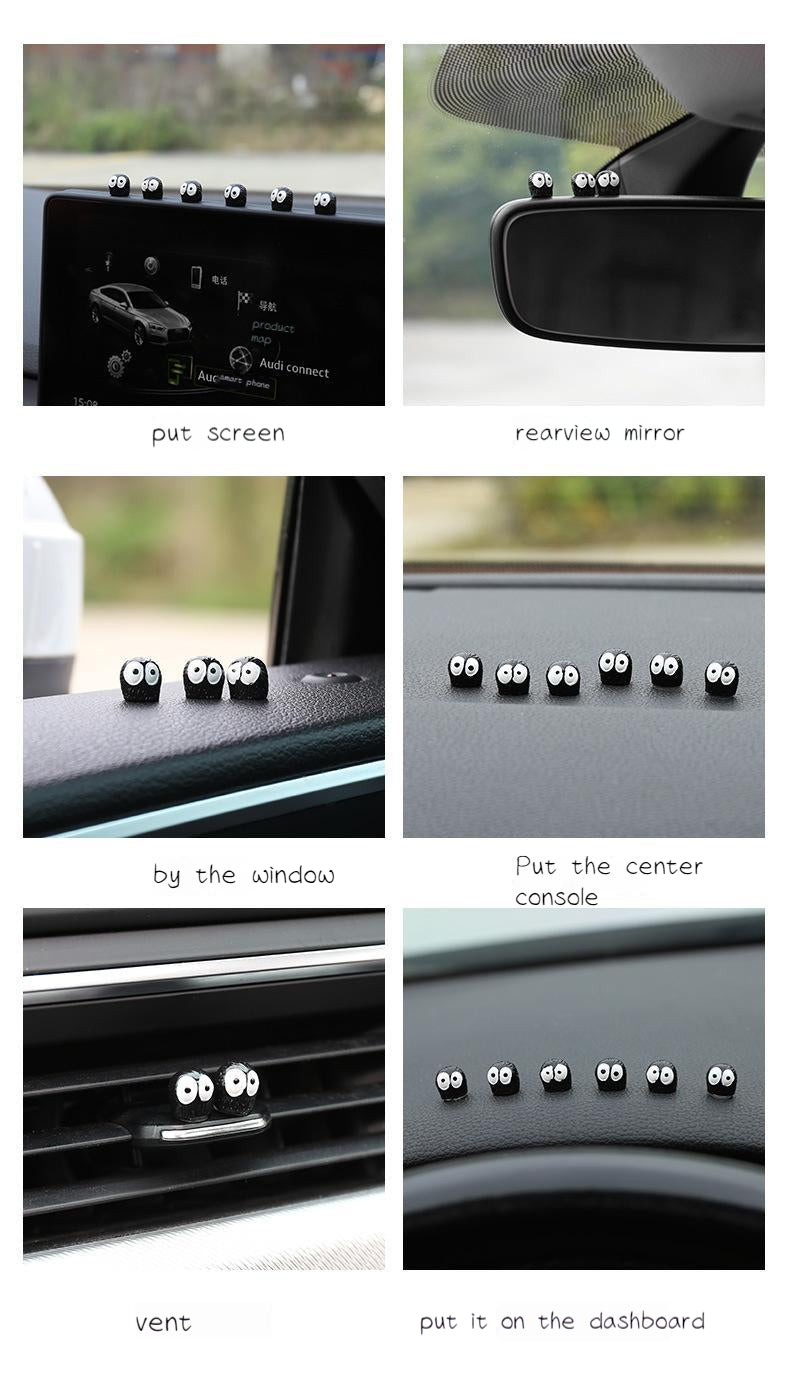 Cute Black Elf Car Interior Decoration Set - Rearview Mirror Ornaments