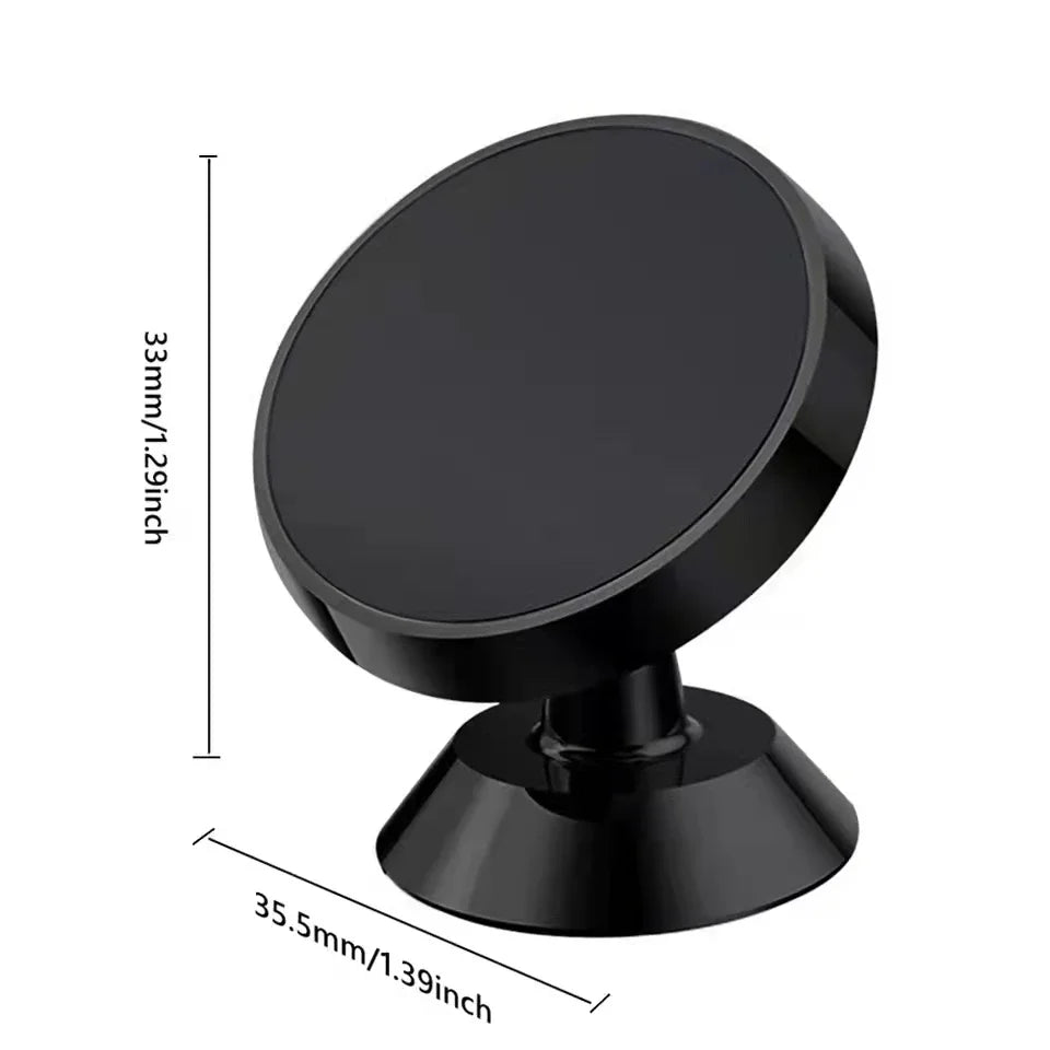 Magnetic Car Phone Holder - Universal Mount for iPhone Samsung GPS Support
