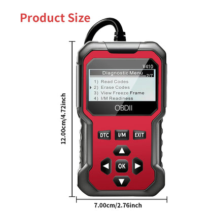 Car OBD2 Scanner - Diagnostic Tool Engine Fault Code Reader