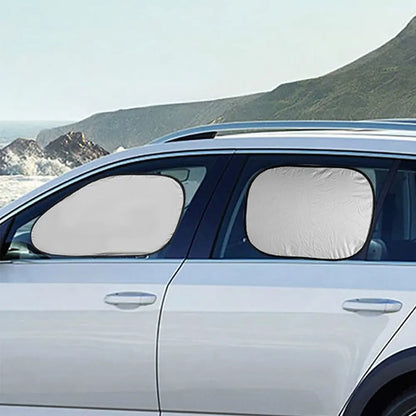 Car Sunshade Windshield Covers 6-Piece Set - UV Protection & Snow Shield