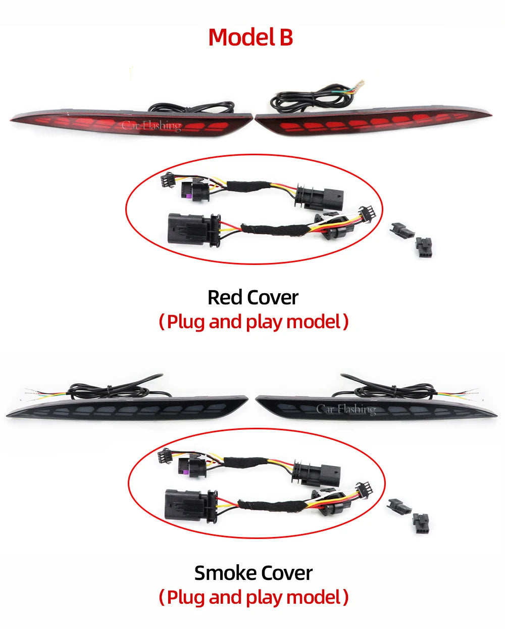 Tesla Model 3/Y LED Rear Fog Light - Dynamic Turn Signal 2016-23