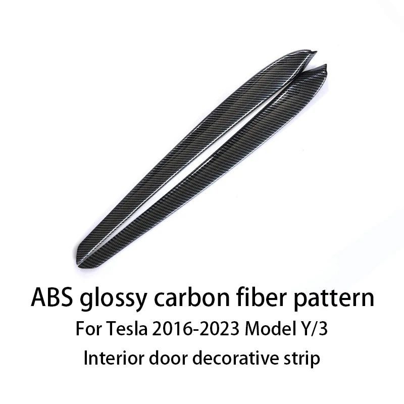 Tesla Model 3 Y Dashboard Trim Strip - Carbon Fiber ABS ABS bright carbon 2