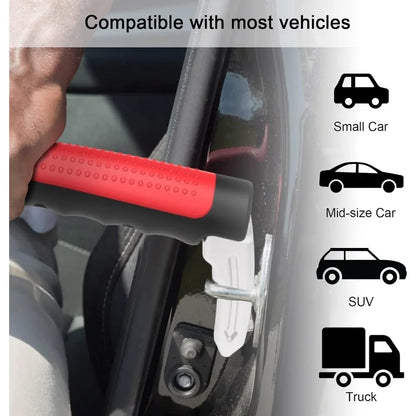Car Door Assist Handle 2-in-1 - Multi-Function Window Breaker Support