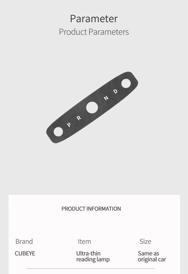 Tesla Model 3 Highland Y Alcantara Reading Light Trim 2023+