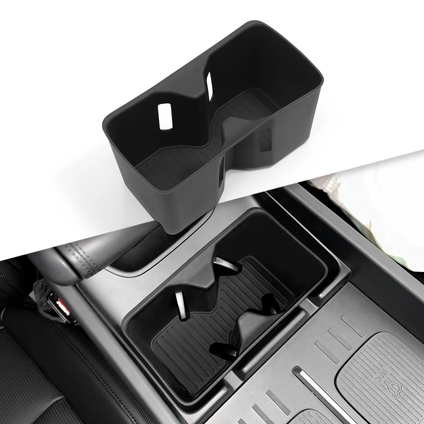 Hyundai Santa Fe Storage Box Cup Holder - 2024-2025 Interior Organizer