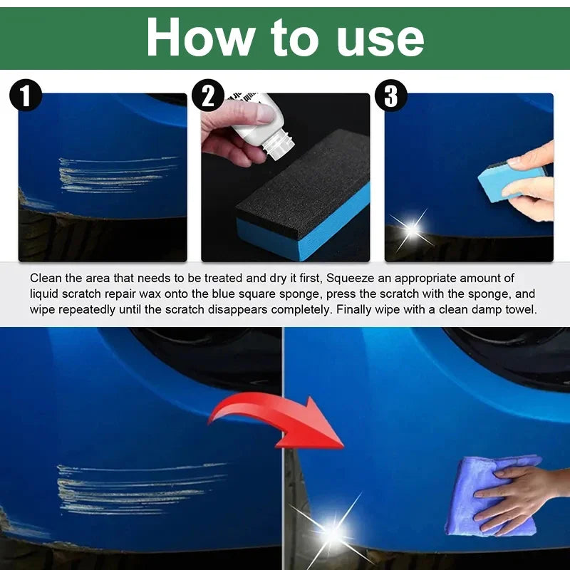 Car Scratch Remover & Paint Care Tool - Auto Swirl Repair Polishing Compound