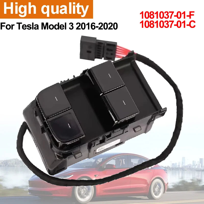 Tesla Model 3 Power Window Switch - Front Left Control Button